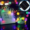 50 LEDs Bubble Ball Outdoor Garden Waterproof Christmas Spring Festival Decoration Solar Lamp String
