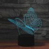 Butterfly Shape 3D Colorful LED Vision Light Table Lamp, USB & Battery Version