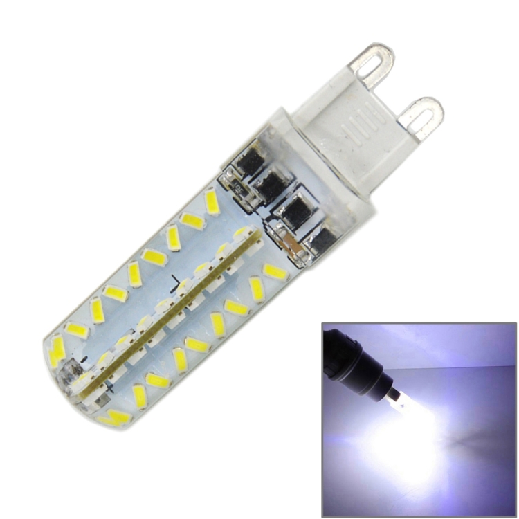 G9 5W 450LM 72 LED SMD 3014 Dimmable Silicone Corn Light Bulb,  AC 110V