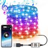 Christmas Decoration RGB Copper Wire String Light Bluetooth Mobile APP Control, Length: 20m 200 LEDs