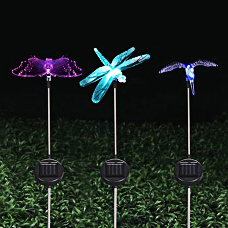 Bird Dragonfly Butterfly Pattern Outdoor Garden Landscape Path Decorative Light