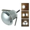 3W LED Embedded Polarized Buried Lamp IP67 Waterproof Turtle Shell Lamp Outdoor Garden Lawn Lamp, Red / Blue / Green Light  Q3 Three-way Light
