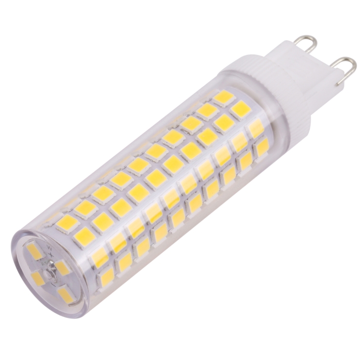 G9 124 LEDs SMD 2835 2800-3200K LED Corn Light, No Flicker, AC 85-265V