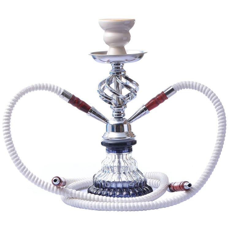 MHQ-1 Double Pipe Hookah Glass Pot Set
