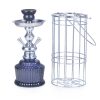 010-30 Double Tube Glass Iron Cage Hookah