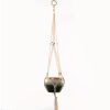 P008 Type Macrame Hanging Flower Pots Decoration Indoor Outdoor Braided Rope Hanging Planter Plant Holder