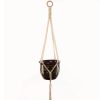 P009 Type Macrame Hanging Flower Pots Decoration Indoor Outdoor Braided Rope Hanging Planter Plant Holder