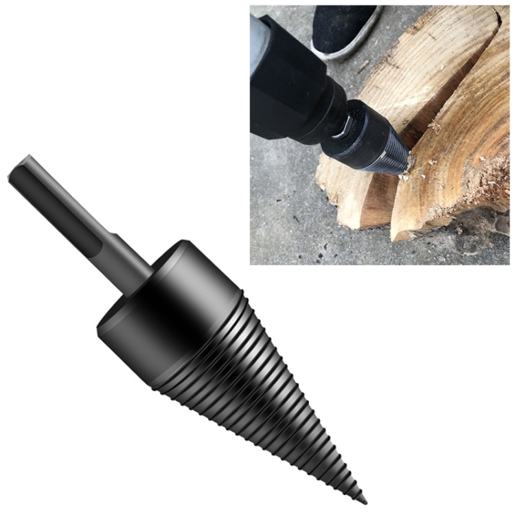 Household Domestic Woodcutter Drill Electric Wooden Split Cone Drill 32mm Square Shank