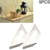 5 PCS Stainless Steel Multifunctional Angle Code 90 Degree Fixed Angle Iron, Specification: M