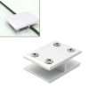 Aluminum Alloy Glass Combination Clamp Cabinet Partition Fixing Clip, 180 degrees Cliped 8-10mm