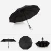 Automatic Lightweight Portable Three Folding Waterproof Anti-UV Umbrella
