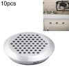 10pcs Bevel Surface 53mm Cabinet Round Air Vent Stainless Steel Louvered Grille Cover Vents with Little Holes
