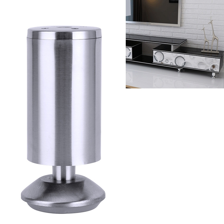 Stainless Steel Wire Drawing Thickened Column Sofa Furniture Cabinet Foot, Height: 120mm