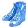 Fashion PVC Non-slip Waterproof Thick-soled Shoe Cover Size: S