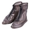 Fashion PVC Non-slip Waterproof Thick-soled Shoe Cover Size: L