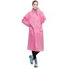 Fashion Adult Lightweight EVA Transparent Frosted Raincoat Big Hat With Pocket Size: M