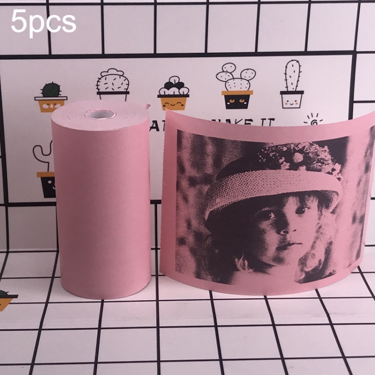 5pcs Thermal Label Printer Paper Sticker for PAPERANG P1/ P2 / A6 , Size: 57 x 30 mm