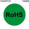 1000 PCS Round Shape Self-adhesive RoHS Sticker RoHS Label, Diameter: 15mm