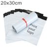 100pcs / Pack 20x30cm Custom Printed Thick Plastic Courier Bags with Your Logo for Products Packaging & Shipment