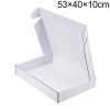 Shipping Box Clothing Packaging Box, Color: White, Size: 53x40x10cm