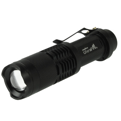 3 Mode, Cree XM-L T6 LED, White Light, Luminous Flux: 700lm, Length: 11.6cm