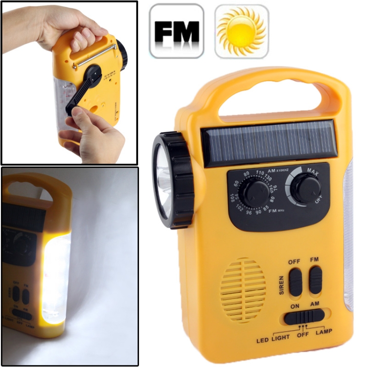 Multi-function Outdoor Emergency 5 LED Flashlight with AM / FM Radio