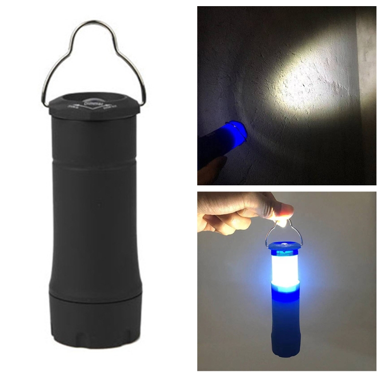 LED Flashlight Camping Lamp Handy Aluminum Ultra Bright Telescopic Torch with Clip