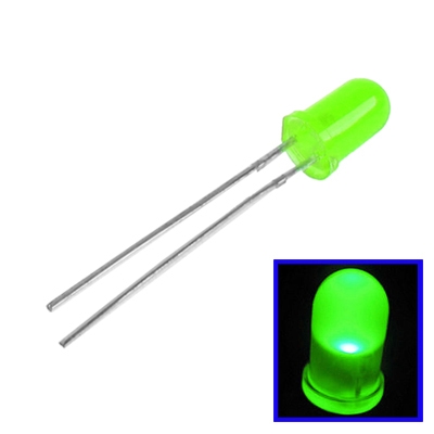 1000 PCS 3mm Green Light Round LED Lamp