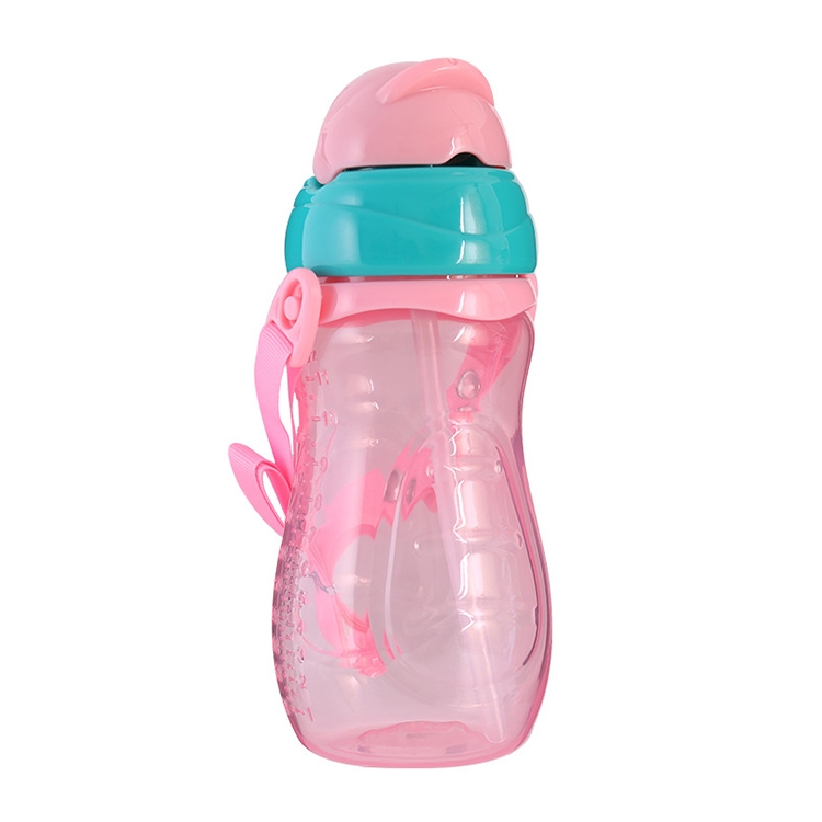 Baby Water Feeding Bottle With Straw Portable Cartoon Save Cups Sports Bottles Baby Feeding Cups