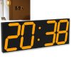 Wall Sticker LED Wall Clock Decorative Clock Creative Acrylic Mirror Clock US Plug