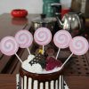 2 Pack Lollipop Cake Insert Ice Cream Dessert Table Decoration