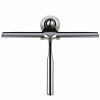 Glass Window Squeegee Cleaner Shower Bathroom Mirror Rubber Wiper With Suction Hook Water Vapor Removal