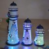 Creative Decorative Wrought Iron Flash Tower LED Night Light