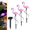 3 in 1 Waterproof Solar Flamingo Lawn Light LED Garden Path Landscape Lights Night Lamp