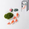 1 Set Lotus Pond Carp Fridge Magnet 3D Stereo Decoration Creative Cute Cartoon Magnet