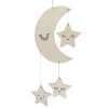 Baby Room Kindergarten Star Moon Wooden Decoration