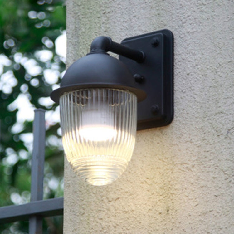 Waterproof Rust-proof Glass Ball Outdoor Wall Lamp Courtyard Exterior Wall Balcony Corridor Light