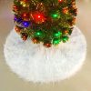 2 PCS Christmas Plush Christmas Tree Bottom Decoration Tree Skirt