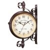 Classic Creative Cafe Decoration Bar Double-sided Wall Clock
