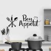 DIY Knife And Fork Removable Wall Decal Family Mural Art 3D Home Decor