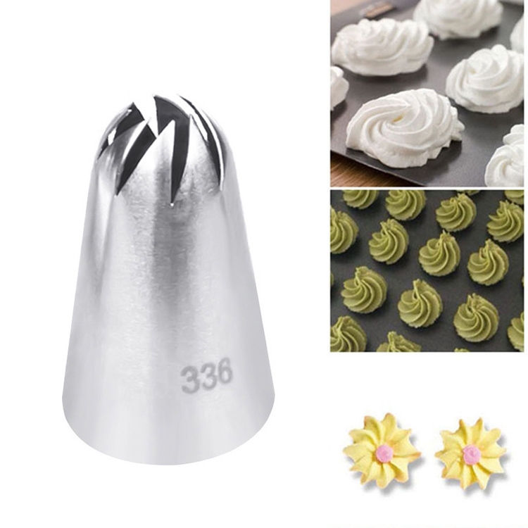 Large Size Icing Piping Shape Nozzle Cake Cream Decoration Head Bakery Pastry Tips Stainless Steel Decorating Tool Bakeware