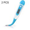 2 PCS LCD Electronic Digital Baby Thermometer Waterproof Soft Tip Medicine Home Temperature for Kids Adult Mouth Body Fever