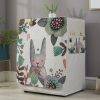 Cartoon Cotton and Linen Drum Roller Washing Machine Dust Cover