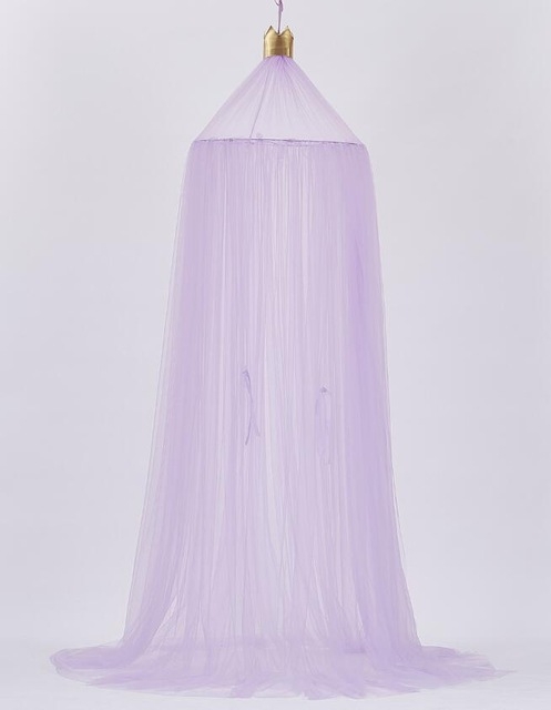Baby Bed Curtain Hung Dome Mosquito Net Girls Crown Hanging Net Princess Tents