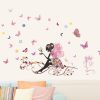 Removable Butterfly Fairy Bedroom Living Room Wall Sticker