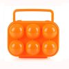 Portable Handle 6 Eggs Plastic Container Egg Storage Box Case