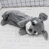 Kawaii Cartoon Plush Dog Pencil Case Cute Animal Pen Bag Box Kids School Supplies Stationery