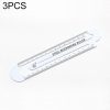 3 PCS Metal Steel Ruler Bookmark Drawing Supplies