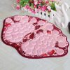 Foot-type 3D Pebbles Embossed Ankle Anti Slip Absorbent Mat