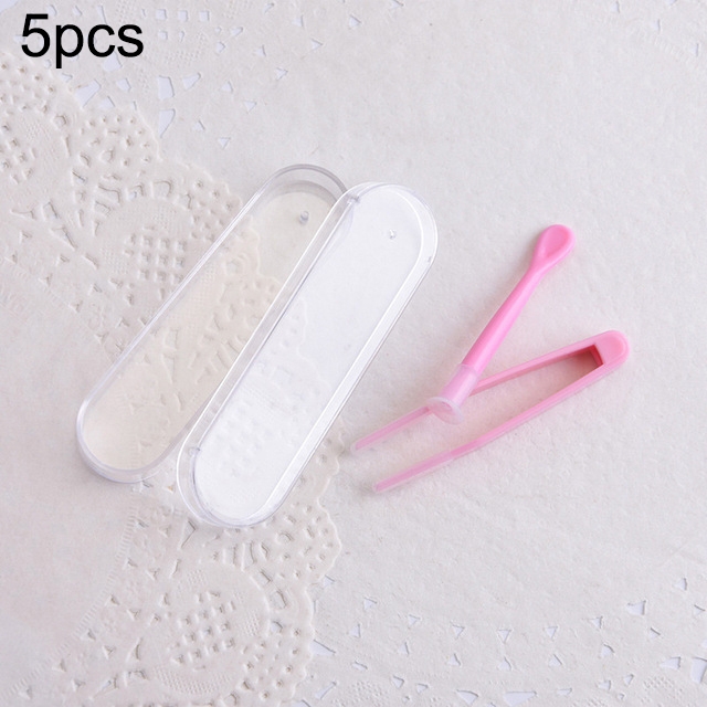 5pcs Portable Contact Lens Special Tweezer and Stick Set Travel Kit